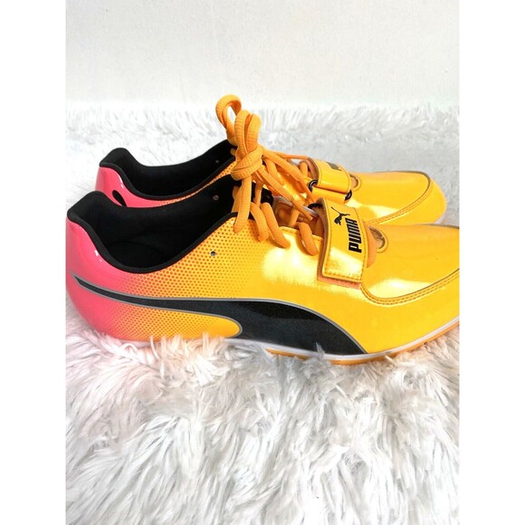 Puma Evospeed Long Jump Track & Field Shoes US Size 11.5 Yellow Black 377001-01 - Picture 5 of 14
